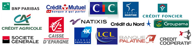 Liste logos des banques en France
