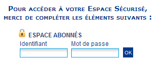 Accéder à votre Espace Sécurisé