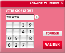 Votre code secret