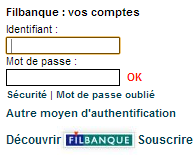 Connectez vous à votre compte CIC Fil Banque 