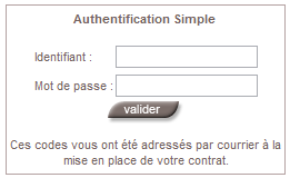 Connexion en tant que Professionnel ou Entreprise sur Palatine 